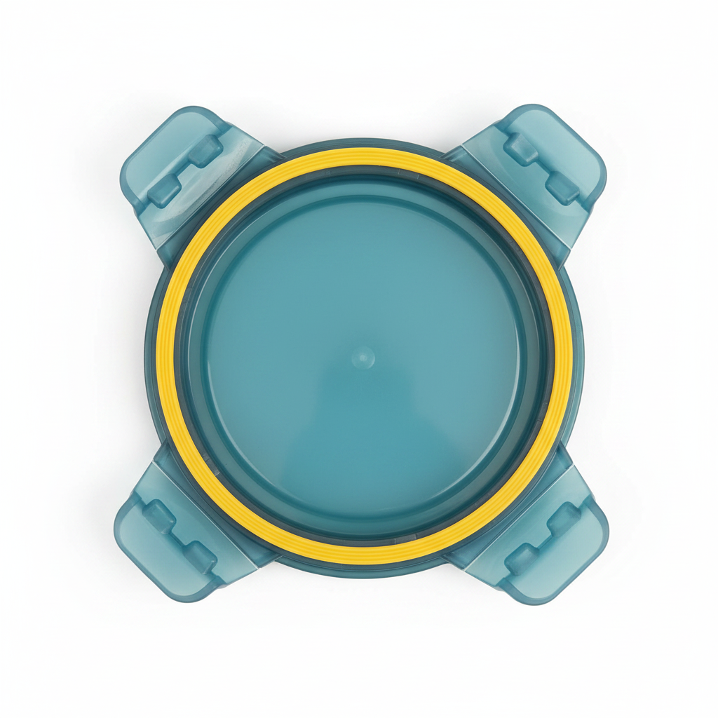 Single lid on white background