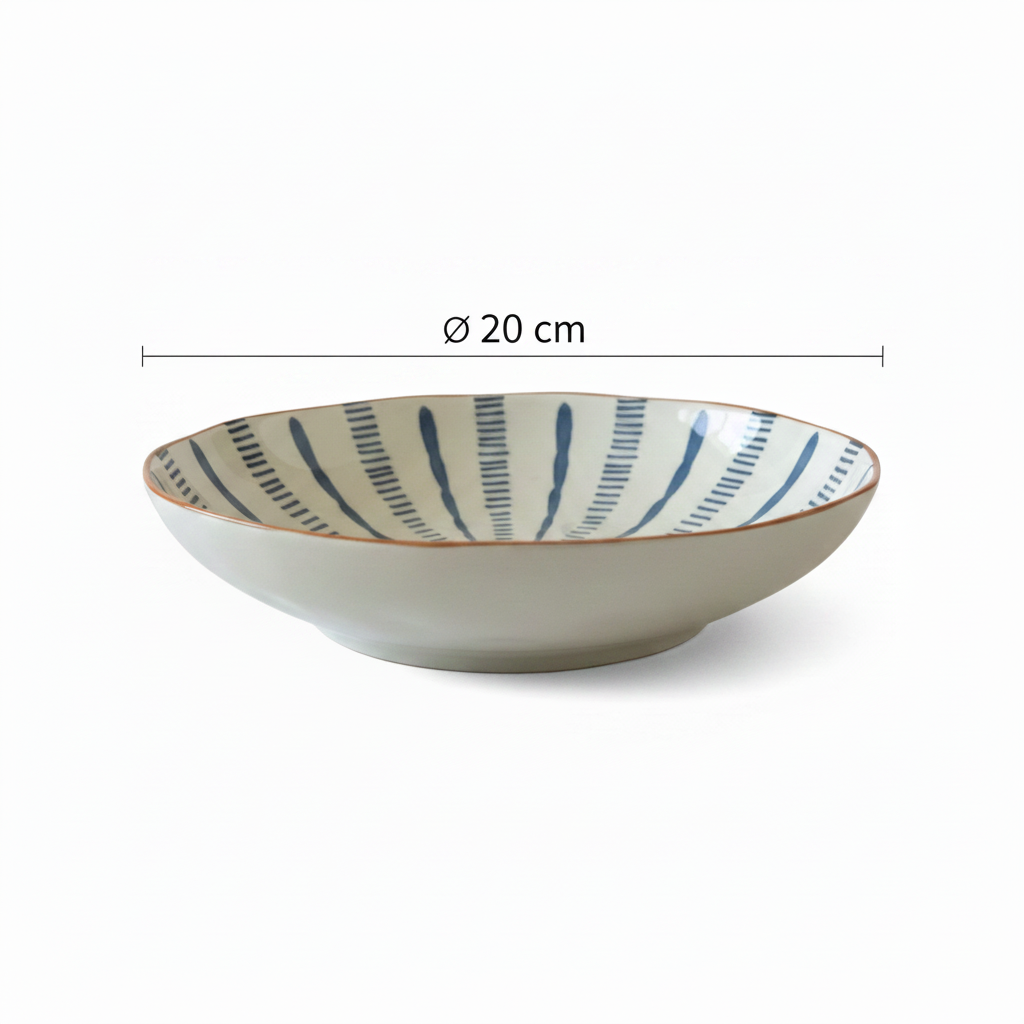 Stripe Bowl with 20cm Diameter