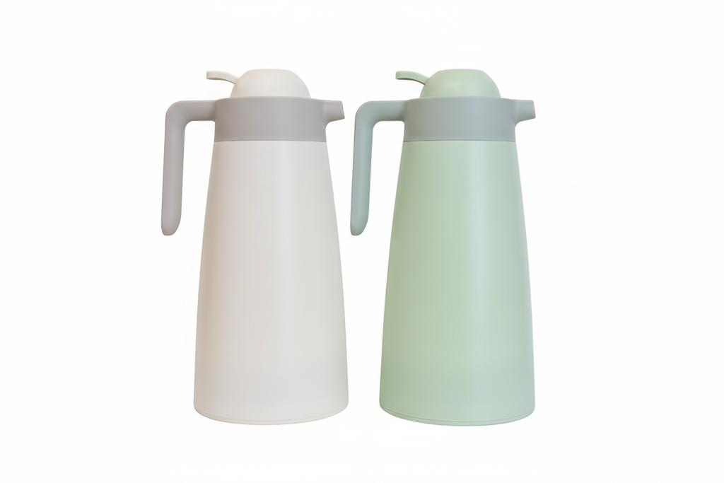 Thermos bottles - white and mint green