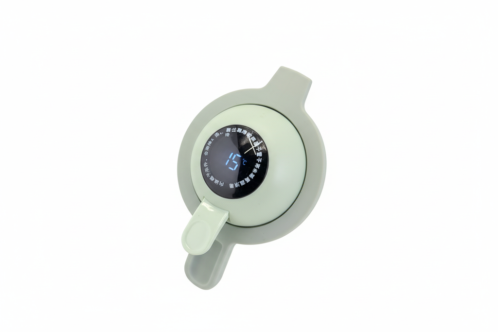 Thermos lid with digital temperature display