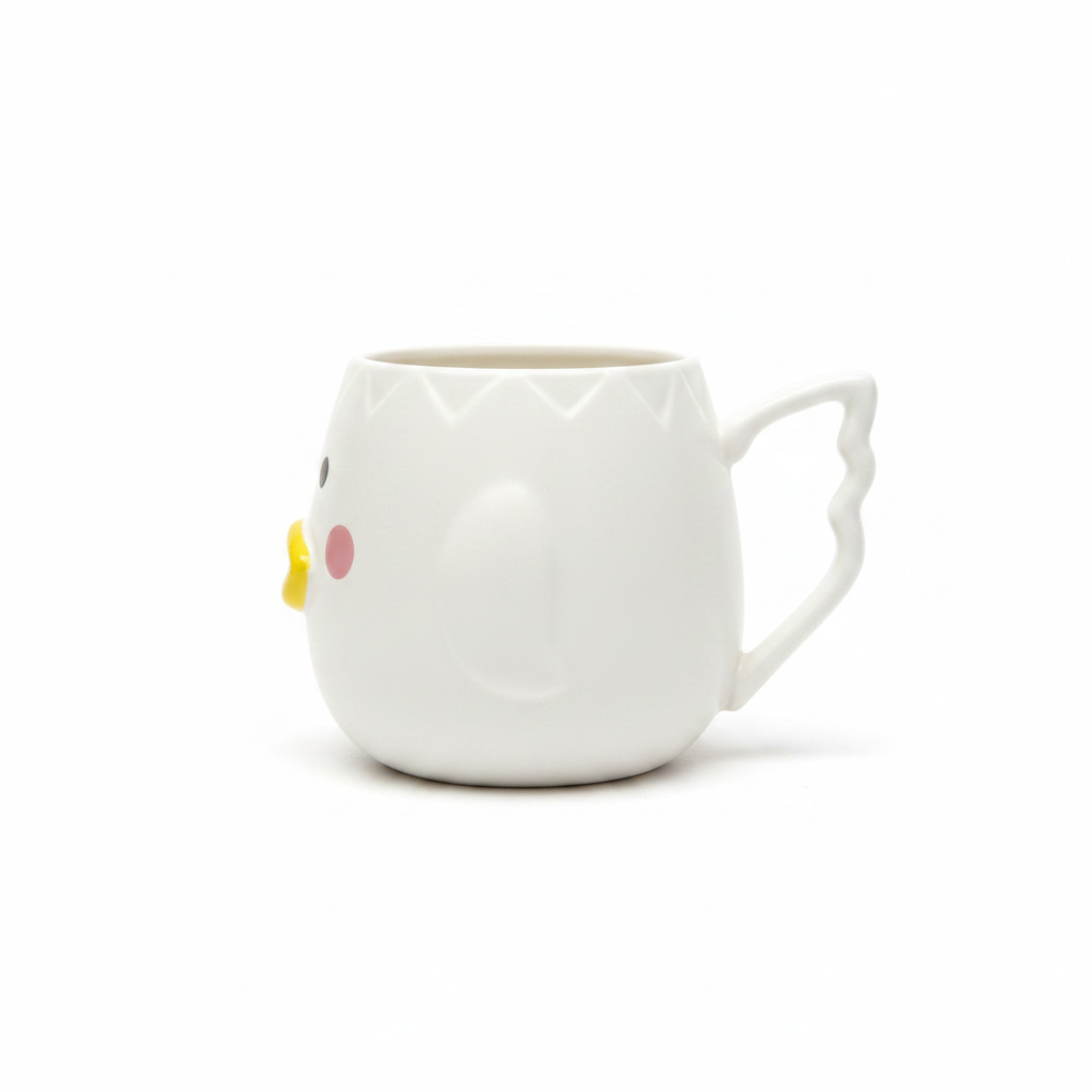 White Duck Mug - Side