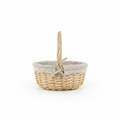 Wicker Basket White Background 1